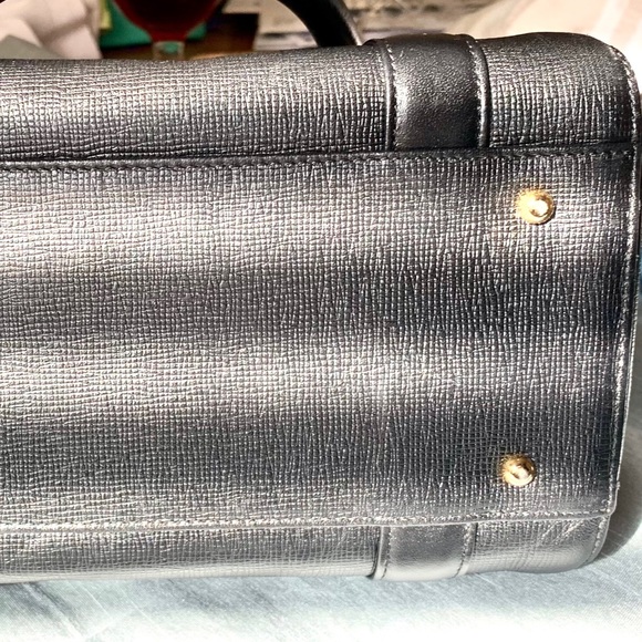 MCM Black Boston FIRM bag Handbag Purse - Picture 8 of 14